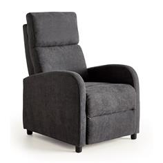 SILLON LEIRIA RELAX EMPUJE CRYSTAL 1 GRIS OSC.