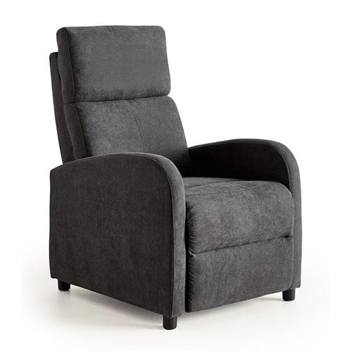 SILLON LEIRIA RELAX EMPUJE CRYSTAL 1 GRIS OSC.