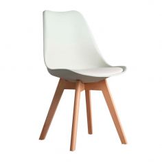 SILLA ADELAIDA P/MADERA HAYA C/BLANCO