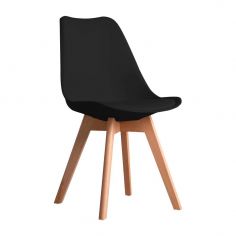 SILLA ADELAIDA P/MADERA HAYA C/NEGRO