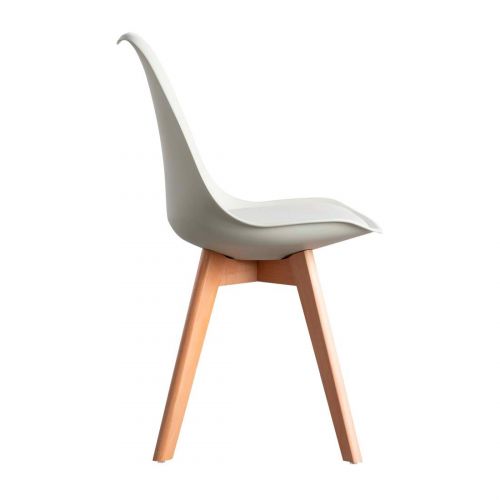 SILLA ADELAIDA P/MADERA HAYA C/BLANCO