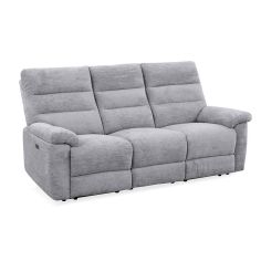 SOFA 3P RELAX ELEC. VICTORIA TAP GRIS CLARO 154177