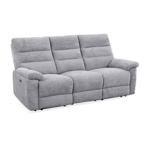 SOFA 3P RELAX ELEC. VICTORIA TAP GRIS CLARO 154177