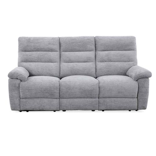 SOFA 3P RELAX ELEC. VICTORIA TAP GRIS CLARO 154177