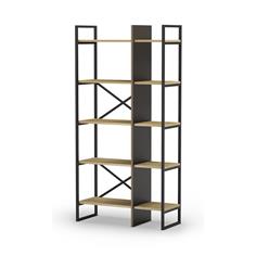 ESTANTERIA ARA 87.5 CM ROBLE/NEGRO SILKY 2