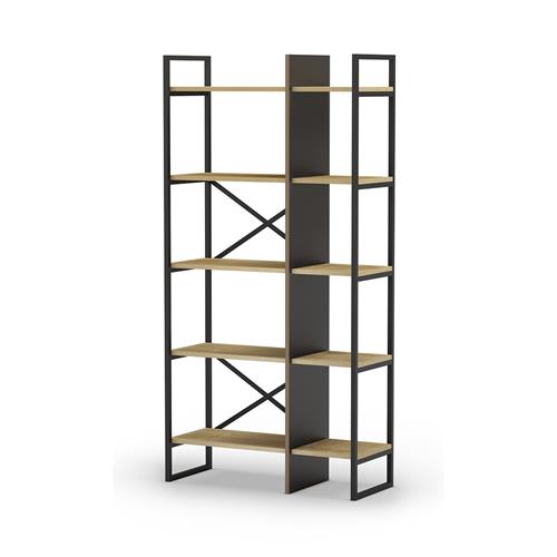 ESTANTERIA ARA 87.5 CM ROBLE/NEGRO SILKY