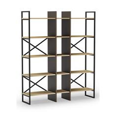 ESTANTERIA ARA 143.5 CM ROBLE/NEGRO SILKY