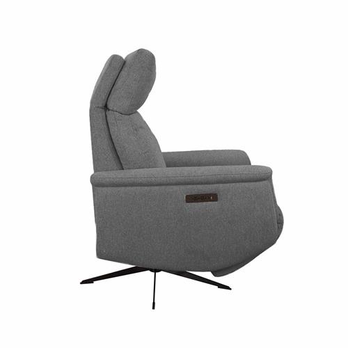 SILLON RELAX MALAWI GIRATORIO TELA STORM 97 GRIS O