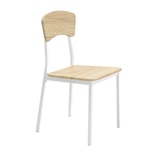CONJ. MESA+4 SILLAS SK1401 ESTRUC BLANCO A/CAMBRIA