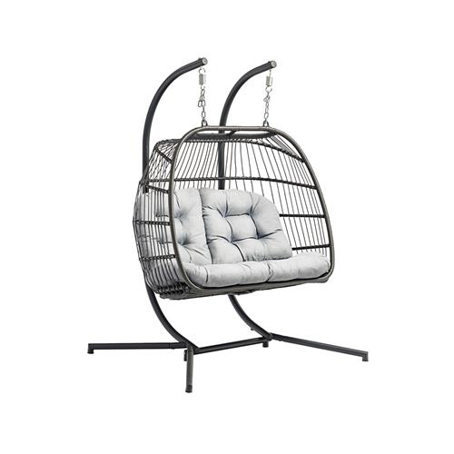 SILLON DOBLE COLGANTE YOYO GRIS