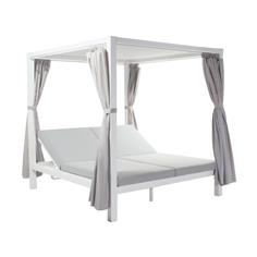 CAMA BALINESA QUEEN ALU. BLANCO 2