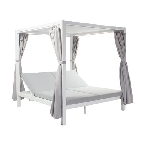CAMA BALINESA QUEEN ALU. BLANCO