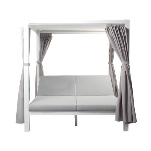 CAMA BALINESA QUEEN ALU. BLANCO