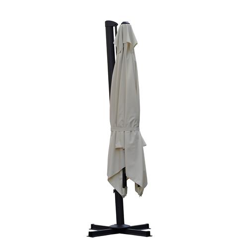 PARASOL COLGADO ALU. 3X3 GIRO 360º POLIESTER BEIGE
