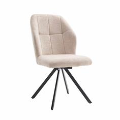 SILLA KLER GIRATORIA TELA UF890 26 BEIGE P/NEGRA