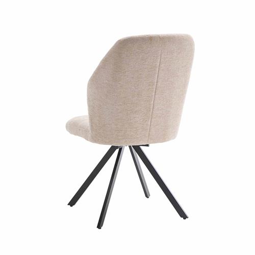 SILLA KLER GIRATORIA TELA UF890 26 BEIGE P/NEGRA