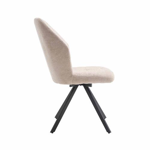 SILLA KLER GIRATORIA TELA UF890 26 BEIGE P/NEGRA