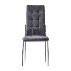 SILLA MIKONOS P/MET. CROMO T/NIDO 01 GRIS OSC. 2