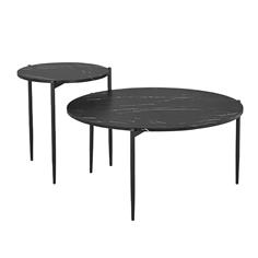 MESA CENTRO EVEROL C/MARMOL NEGRO