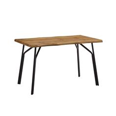 MESA COMEDOR ONDAS T/CAMBRIA 120X70X75 P/NEGRA