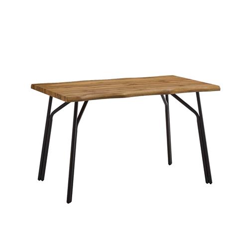 MESA COMEDOR ONDAS T/CAMBRIA 120X70X75 P/NEGRA