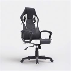 SILLON SACER GAMER NEGRO/BLANCA