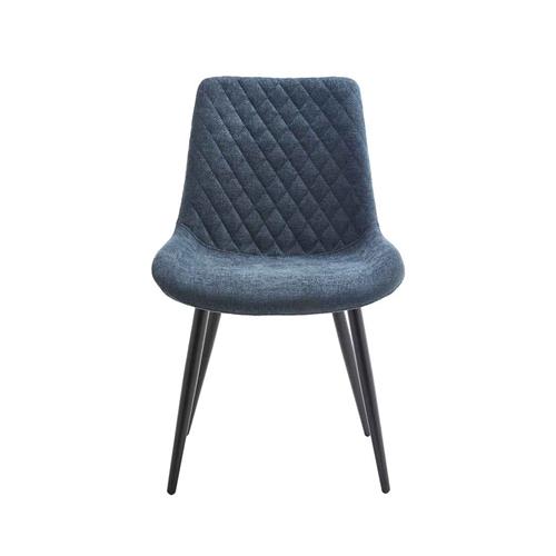 SILLA BLAIR TELA UF885-11 AZUL P/NEGRA