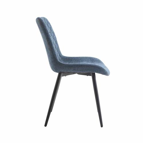 SILLA BLAIR TELA UF885-11 AZUL P/NEGRA