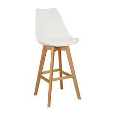 TABURETE CHIOS C/PP/ BLANCO P/MADERA HAYA