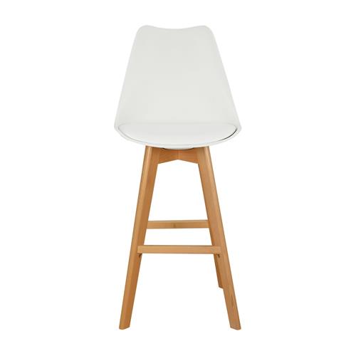 TABURETE CHIOS C/PP/ BLANCO P/MADERA HAYA