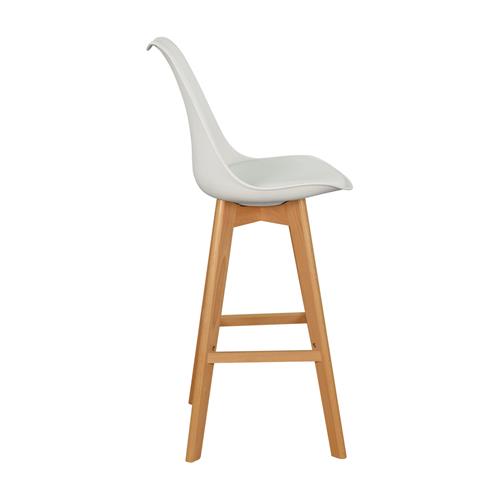 TABURETE CHIOS C/PP/ BLANCO P/MADERA HAYA