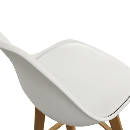 TABURETE CHIOS C/PP/ BLANCO P/MADERA HAYA