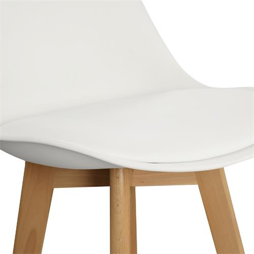 TABURETE CHIOS C/PP/ BLANCO P/MADERA HAYA