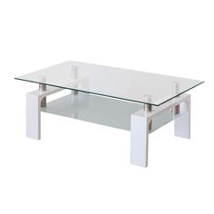MESA CENTRO KENDRA T/CRISTAL P/BLANCO