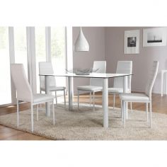 BASIC PACK MESA 140x90 CM + 6 SILLAS C/BLANCO
