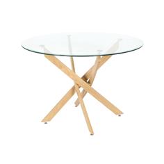MESA COMEDOR RED. 110 DELIA T/CRISTAL P/MADERA
