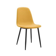 SILLA ROBBIE TELA UF885-05 MOSTAZA P/NEGRA