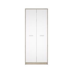 ARMARIO 2P NEPO 80 CM C/CAMBRIA BLANCO