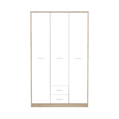 ARMARIO 3P NEPO 120 CM. CAMBRIA BLANCO