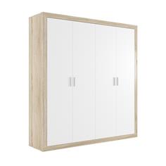 ARMARIO 4P SARA 196X208 CAMBRIA BLANCO