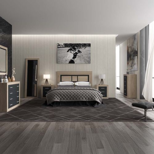 COMODA SARA 4C C/CAMBRIA-GRAFITO