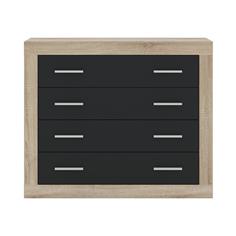 COMODA SARA 4C C/CAMBRIA-GRAFITO