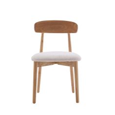 SILLA CARLES MADERA TELA UF885-01 CRUDO 2