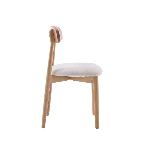 SILLA CARLES MADERA TELA UF885-01 CRUDO
