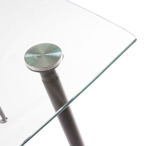 MESA SWEEDEN 120X80 T/CRISTAL P/NEGRA (XS1262)