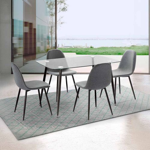 MESA SWEEDEN 120X80 T/CRISTAL P/NEGRA (XS1262)