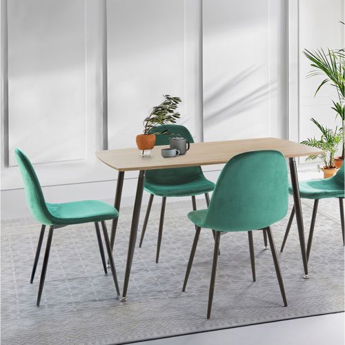 MESA SWEEDEN 120X80 T/MADERA P/NEGRA (XS1262)