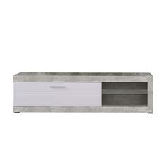 MUEBLE TV 1P REMO CEMENTO BT BLANCO OB BLF