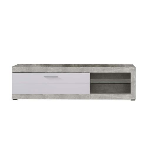 MUEBLE TV 1P REMO CEMENTO BT BLANCO OB BLF