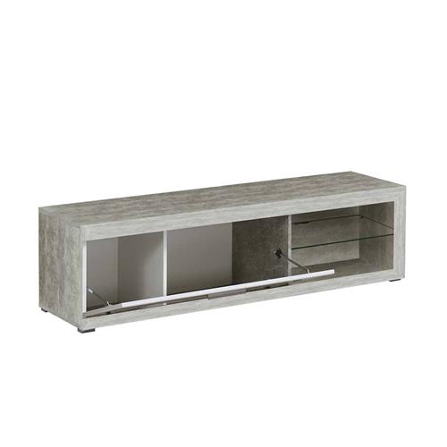 MUEBLE TV 1P REMO CEMENTO BT BLANCO OB BLF